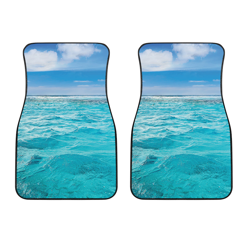 Caribbean Ocean Print Front Car Floor Mats