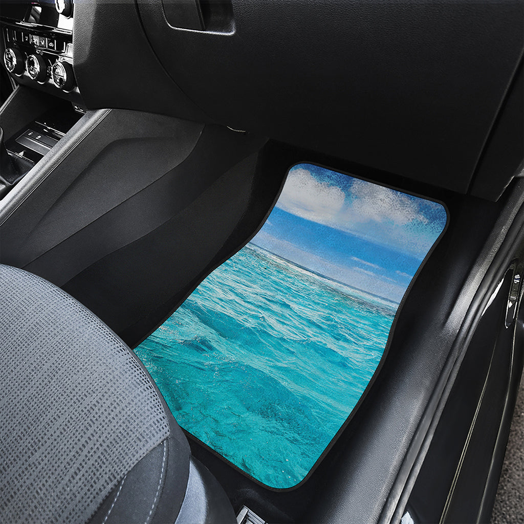 Caribbean Ocean Print Front Car Floor Mats