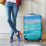 Caribbean Ocean Print Luggage Cover