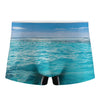 Caribbean Ocean Print Men's Boxer Briefs