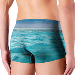 Caribbean Ocean Print Men's Boxer Briefs