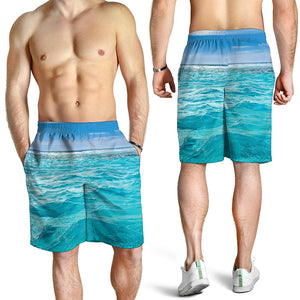 Caribbean Ocean Print Men's Shorts