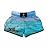 Caribbean Ocean Print Muay Thai Boxing Shorts