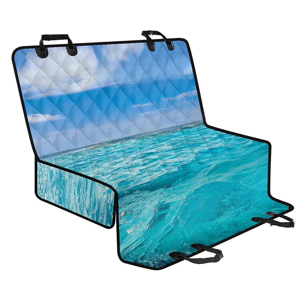 Caribbean Ocean Print Pet Car Back Seat Cover