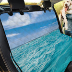 Caribbean Ocean Print Pet Car Back Seat Cover