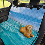 Caribbean Ocean Print Pet Car Back Seat Cover