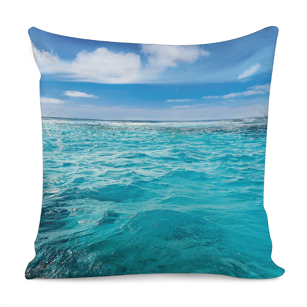 Caribbean Ocean Print Pillow Cover