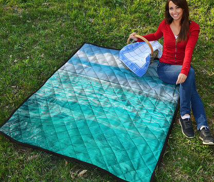 Caribbean Ocean Print Quilt