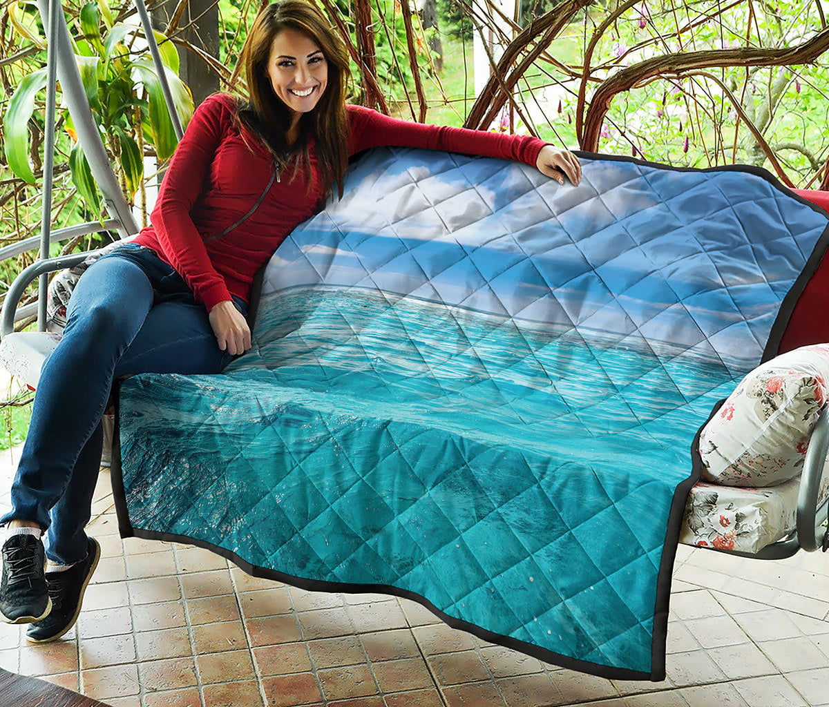 Caribbean Ocean Print Quilt