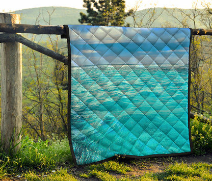 Caribbean Ocean Print Quilt