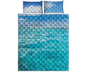 Caribbean Ocean Print Quilt Bed Set