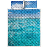 Caribbean Ocean Print Quilt Bed Set