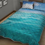 Caribbean Ocean Print Quilt Bed Set
