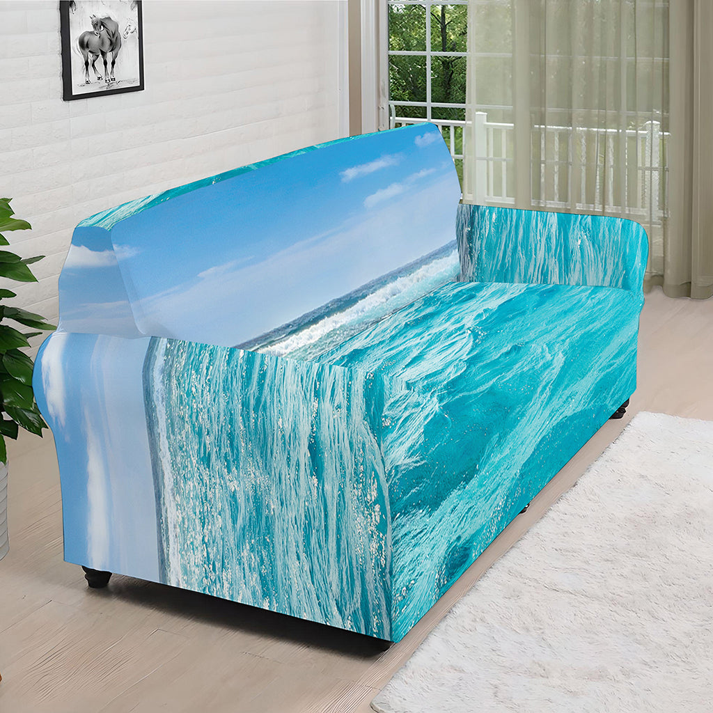 Caribbean Ocean Print Sofa Cover