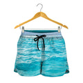 Caribbean Ocean Print Women's Shorts