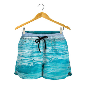 Caribbean Ocean Print Women's Shorts