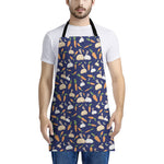 Carrot And Rabbit Pattern Print Apron