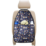 Carrot And Rabbit Pattern Print Car Seat Organizers