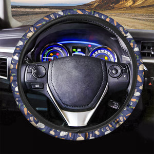 Carrot And Rabbit Pattern Print Car Steering Wheel Cover