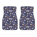 Carrot And Rabbit Pattern Print Front Car Floor Mats