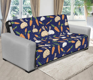 Carrot And Rabbit Pattern Print Futon Protector