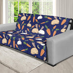 Carrot And Rabbit Pattern Print Futon Protector