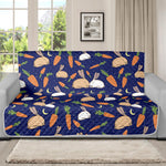 Carrot And Rabbit Pattern Print Futon Protector