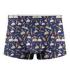 Carrot And Rabbit Pattern Print Men's Boxer Briefs