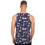 Carrot And Rabbit Pattern Print Men's Tank Top