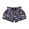 Carrot And Rabbit Pattern Print Muay Thai Boxing Shorts