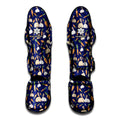 Carrot And Rabbit Pattern Print Muay Thai Shin Guards