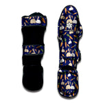 Carrot And Rabbit Pattern Print Muay Thai Shin Guard