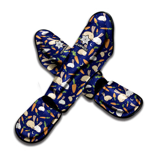 Carrot And Rabbit Pattern Print Muay Thai Shin Guard