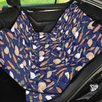 Carrot And Rabbit Pattern Print Pet Car Back Seat Cover