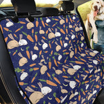 Carrot And Rabbit Pattern Print Pet Car Back Seat Cover