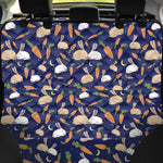 Carrot And Rabbit Pattern Print Pet Car Back Seat Cover