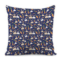 Carrot And Rabbit Pattern Print Pillow Cover
