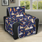 Carrot And Rabbit Pattern Print Recliner Protector