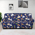 Carrot And Rabbit Pattern Print Sofa Cover