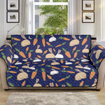 Carrot And Rabbit Pattern Print Sofa Protector