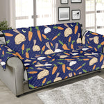 Carrot And Rabbit Pattern Print Sofa Protector