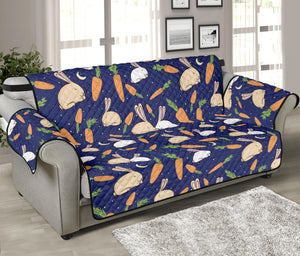 Carrot And Rabbit Pattern Print Sofa Protector