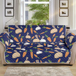 Carrot And Rabbit Pattern Print Sofa Protector