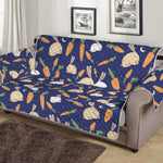 Carrot And Rabbit Pattern Print Sofa Protector