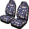 Carrot And Rabbit Pattern Print Universal Fit Car Seat Covers