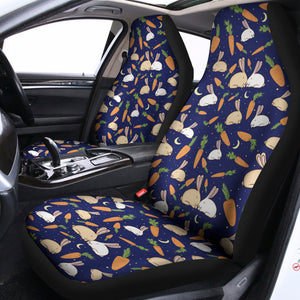 Carrot And Rabbit Pattern Print Universal Fit Car Seat Covers