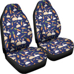 Carrot And Rabbit Pattern Print Universal Fit Car Seat Covers