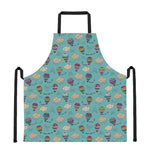 Cartoon Air Balloon Pattern Print Apron