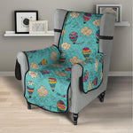 Cartoon Air Balloon Pattern Print Armchair Protector