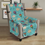 Cartoon Air Balloon Pattern Print Armchair Protector